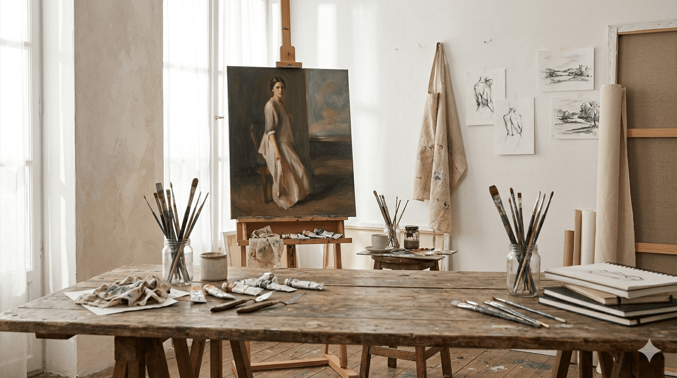 Kunstprojekt in einem Café